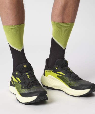 Кроссовки GENESIS (RU 43.5 UK 10 USm 10.5 СМ 28; black/sulphur spring/transparent yellow)